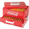 image:imageNostalgia Extra Large DinerStyle CocaCola Hot Dog Steamer and Bun Warmer 24 Hot Dog and 12 Bun Capacity Steam Bratwursts Sausages Vegetables Fish Dumplings RedCoke Steamer Original