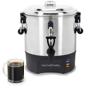 image:imageHomecraft QuickBrewing 1000Watt Automatic 30Cup Coffee UrnStainless Steel40 Cup