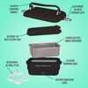 image:imageNostalgia 32 oz Classic Retro Heated Lunchbox PinkBlack