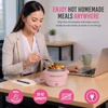 image:imageNostalgia 32 oz Classic Retro Heated Lunchbox PinkPink