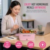image:imageNostalgia 32 oz Classic Retro Heated Lunchbox PinkPink