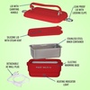 image:imageNostalgia 32 oz Classic Retro Heated Lunchbox PinkRed