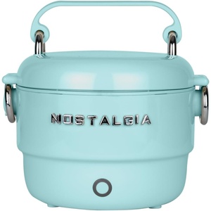 image:imageNostalgia 32 oz Classic Retro Heated Lunchbox PinkAqua