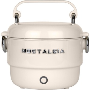 image:imageNostalgia 32 oz Classic Retro Heated Lunchbox PinkCream