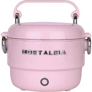 image:imageNostalgia 32 oz Classic Retro Heated Lunchbox PinkPink