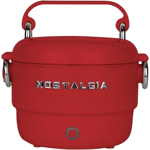 image:imageNostalgia 32 oz Classic Retro Heated Lunchbox PinkRed
