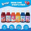 image:imageKoolAid Snow Cone and Slush Syrup 6 Pack Flavors Peach Mango Sharkleberry Tropical Punch Blue Raspberry Cherry amp Grape 16 oz Shaved Ice Syrup for Snow Cone Machines Sno Cone amp Slushie MakersPeach Mango  Sharkleberry  Tropical Punch  Blue Raspberry  Grape and Cherry