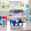 image:imageNostalgia Snow Cone Machine  Retro TableTop 8 Oz Snow Cone Maker Makes 20 ICY Treats Countertop Slushie Machine Includes 2 Reusable Plastic Cups amp Ice ScoopPinkDark Blue