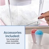 image:imageNostalgia Snow Cone Machine  Retro TableTop 8 Oz Snow Cone Maker Makes 20 ICY Treats Countertop Slushie Machine Includes 2 Reusable Plastic Cups amp Ice ScoopPinkPink