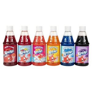 image:imageKoolAid Snow Cone and Slush Syrup 6 Pack Flavors Peach Mango Sharkleberry Tropical Punch Blue Raspberry Cherry amp Grape 16 oz Shaved Ice Syrup for Snow Cone Machines Sno Cone amp Slushie MakersPeach Mango  Sharkleberry  Tropical Punch  Blue Raspberry  Grape and Cherry