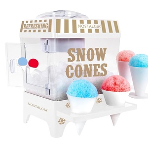 image:imageNostalgia Snow Cone Machine  Retro TableTop 8 Oz Snow Cone Maker Makes 20 ICY Treats Countertop Slushie Machine Includes 2 Reusable Plastic Cups amp Ice ScoopPinkWhite