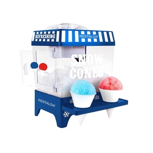 image:imageNostalgia Snow Cone Machine  Retro TableTop 8 Oz Snow Cone Maker Makes 20 ICY Treats Countertop Slushie Machine Includes 2 Reusable Plastic Cups amp Ice ScoopPinkDark Blue