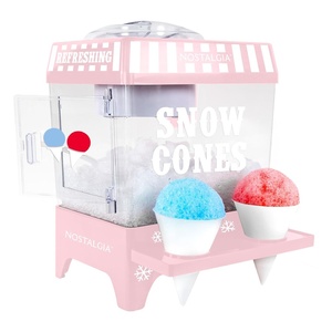 image:imageNostalgia Snow Cone Machine  Retro TableTop 8 Oz Snow Cone Maker Makes 20 ICY Treats Countertop Slushie Machine Includes 2 Reusable Plastic Cups amp Ice ScoopPinkPink